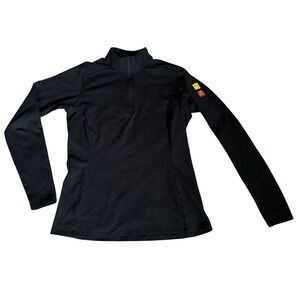 Arc'teryx Test Team Black 1/4 Zip Base Layer Pullover, Womens Large, Performance